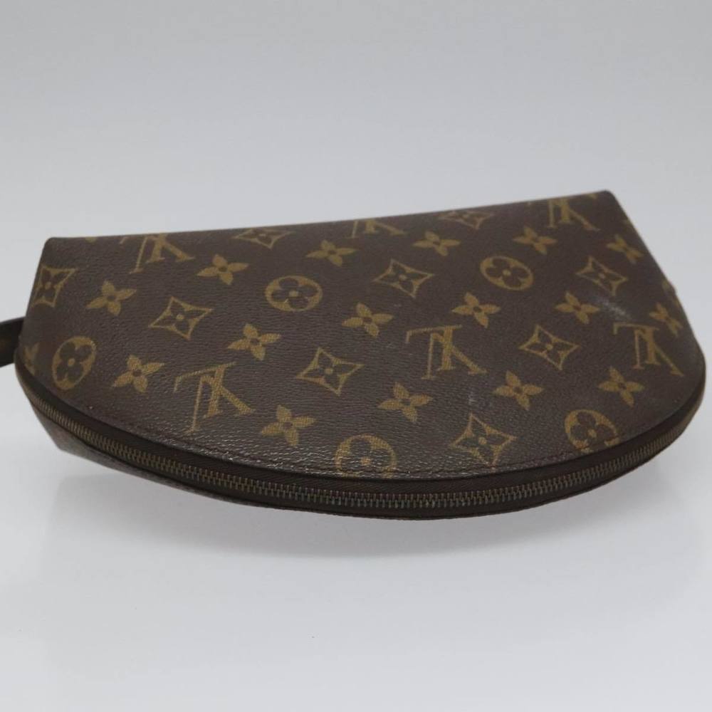 LOUIS VUITTON Monogram Trousse Demi Ronde Cosmetic Pouch M47520 LV Auth yk17035 - Picture 5 of 16